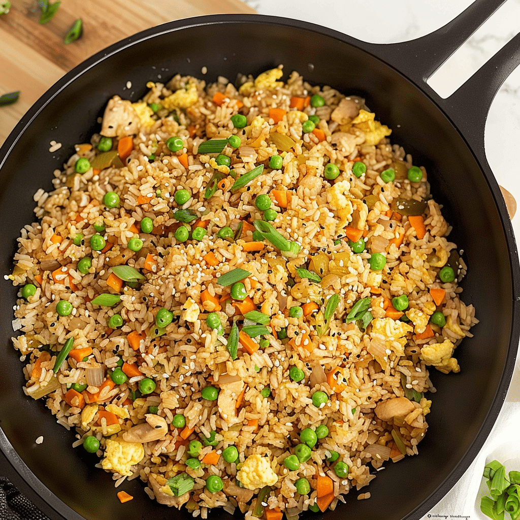 Ground Chicken Fried Rice Recipe That’s Better Than Takeout 14 Ground Chicken Fried Rice Recipe with text overlay