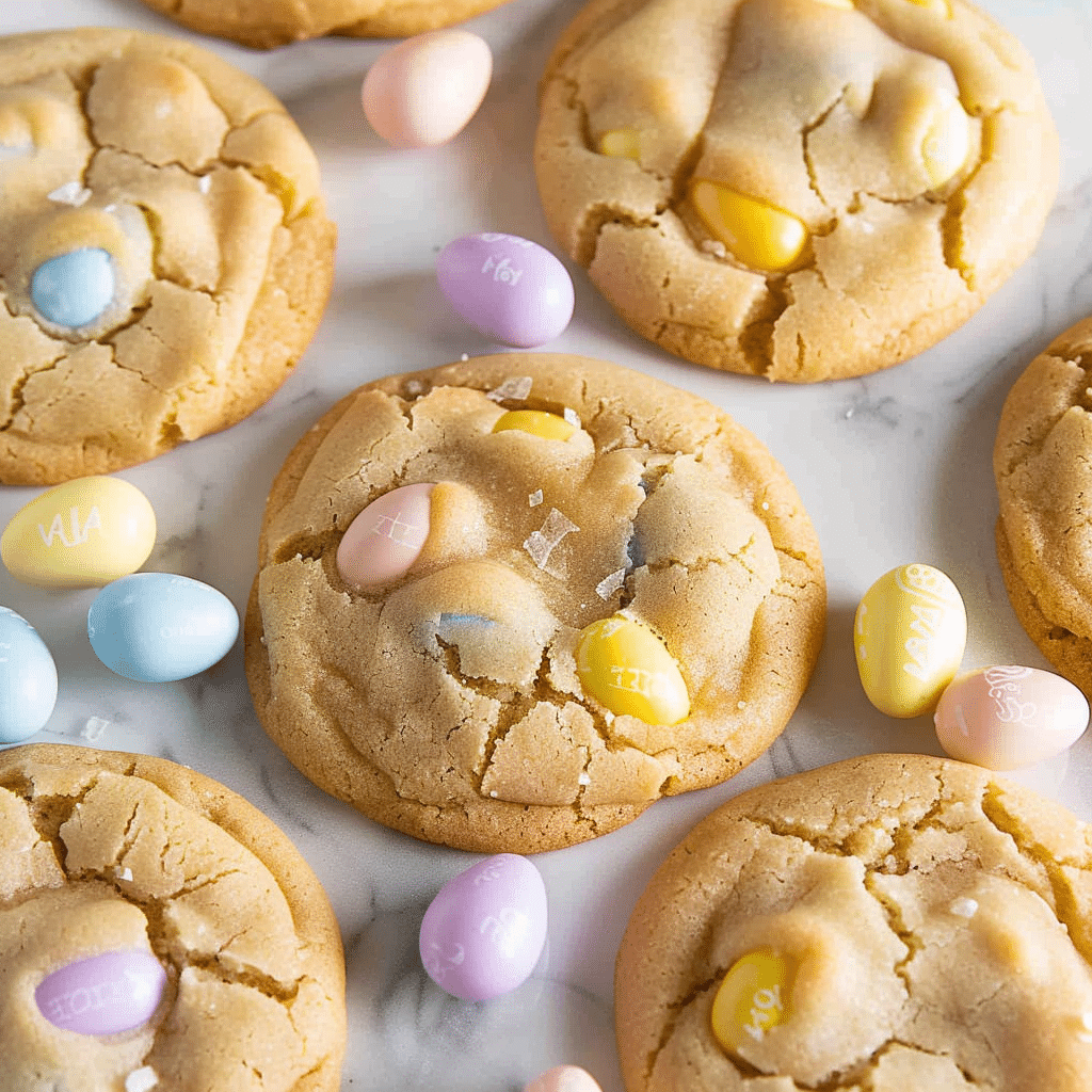 Mini egg cookies recipe 13 mini egg cookies with Easter decorations and pastel props