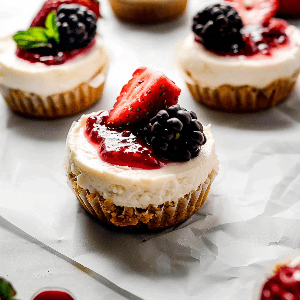 Dreamy No Bake Cheesecake Mini Desserts Now 17 no bake cheesecake mini desserts with strawberries and blackberries on top