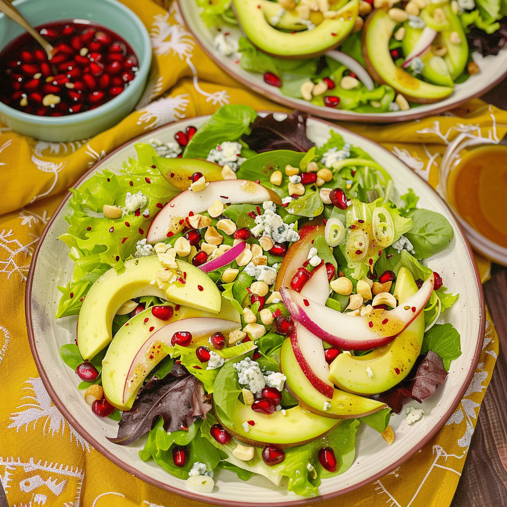 Avocado Pear Recipes You’ll Love Forever 17 Avocado pear salad with creamy dressing and seasonal fruit
