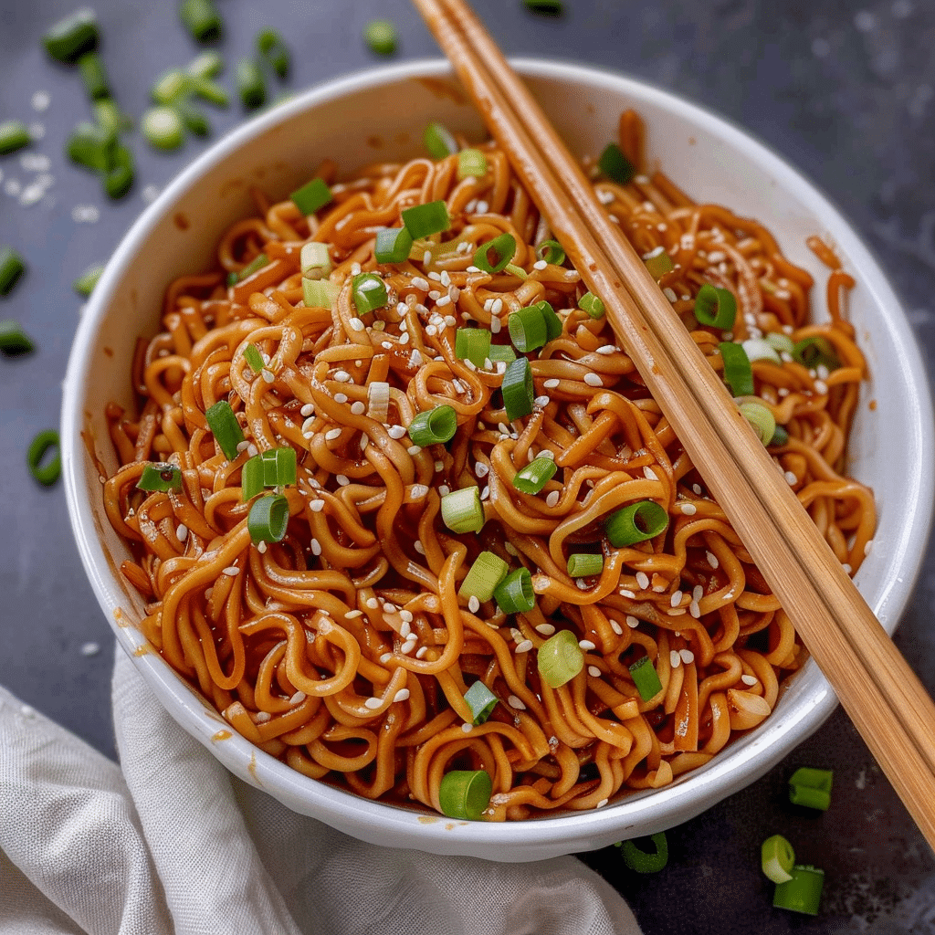 Garlic Sesame Noodles Recipe 6 Garlic Sesame Noodles Recipe โ Quick & Flavorful Dinner