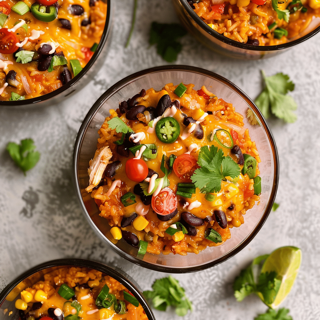 High-Protein Chicken Enchilada Bowls