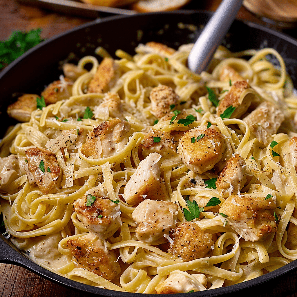 Garlic Parmesan Chicken Pasta
