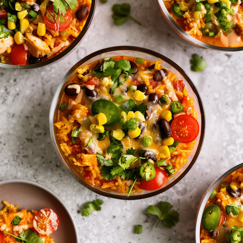 High-Protein Chicken Enchilada Bowls