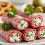 Cream Cheese Salami Roll Ups Recipe 4 Cheese Salami Roll Ups Recipe