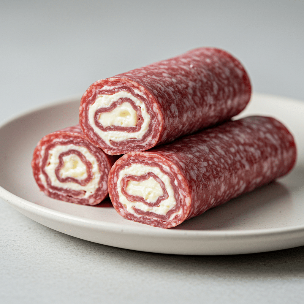 Cream Cheese Salami Roll Ups