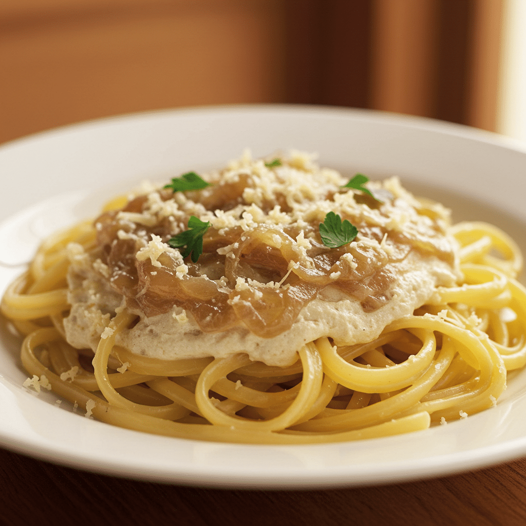 11 Easy Creamy Pasta Recipes for a Perfect Dinner Tonight 6 Creamy French Onion Pasta
