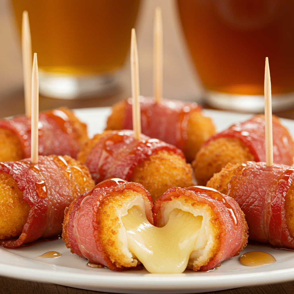 Crispy Bacon Mozzarella Poppers Recipe 5 Crispy Bacon Mozzarella Poppers