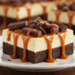 Easy Caramel Brownie Cheesecake