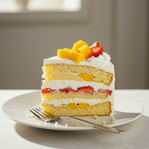 Easy Strawberry Mango Cake