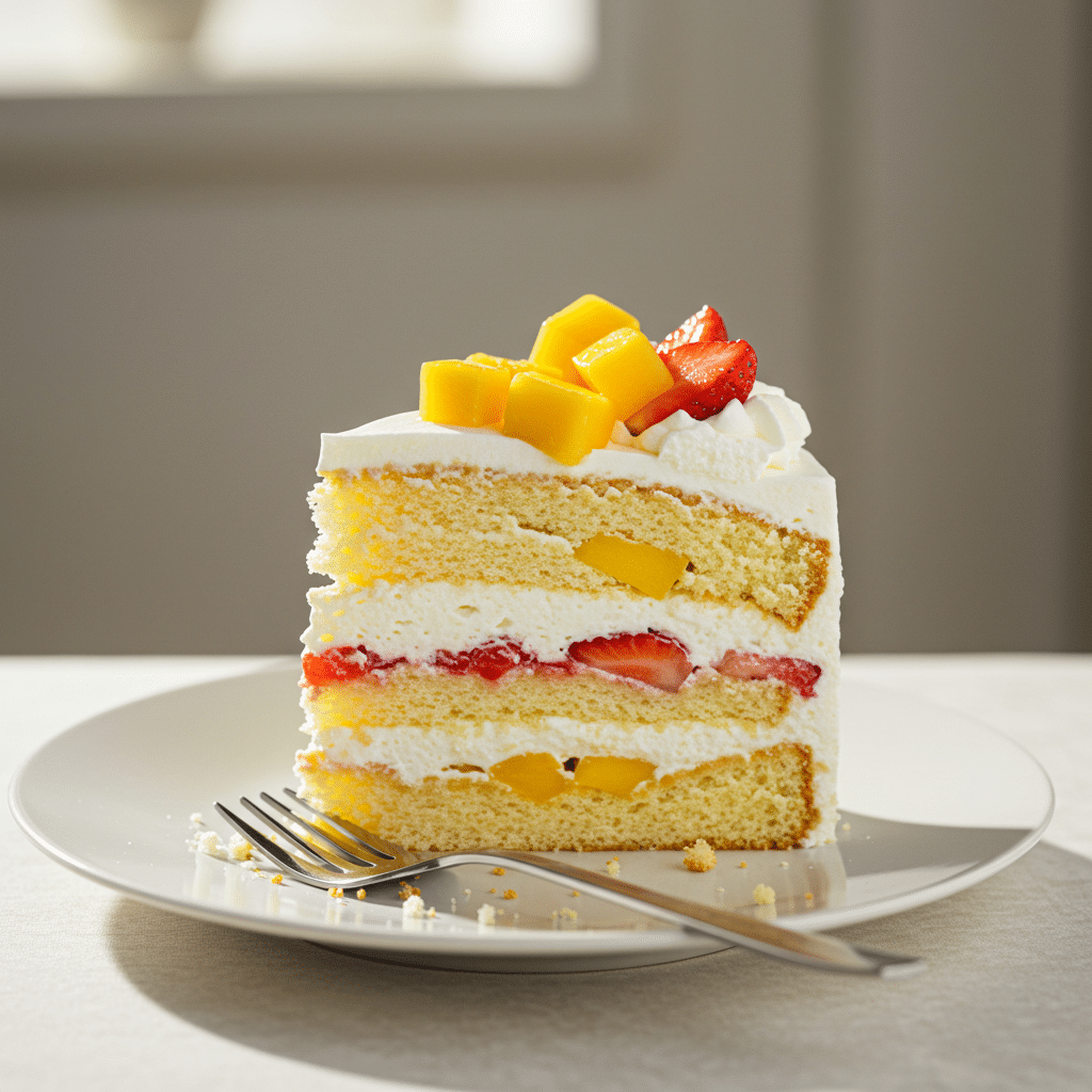 Easy Strawberry Mango Cake