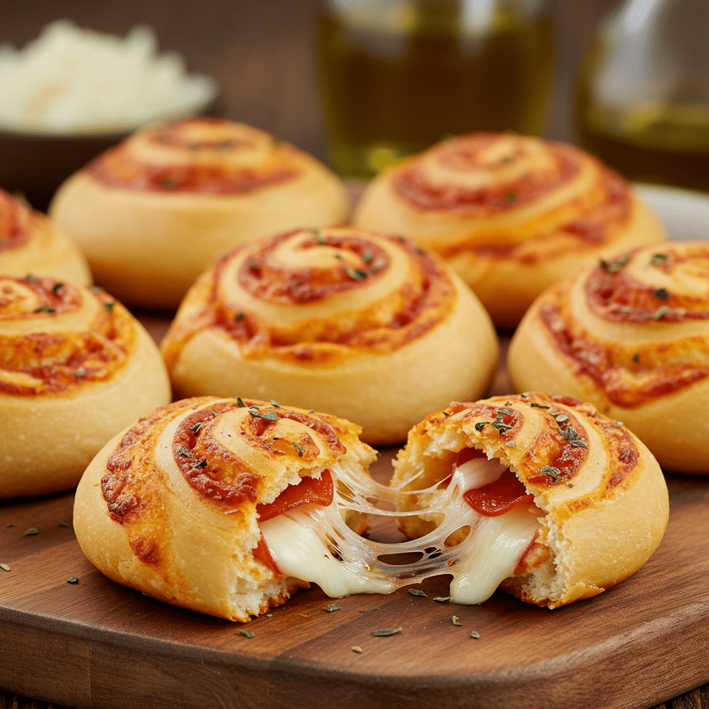 Homemade Pepperoni Pizza Rolls