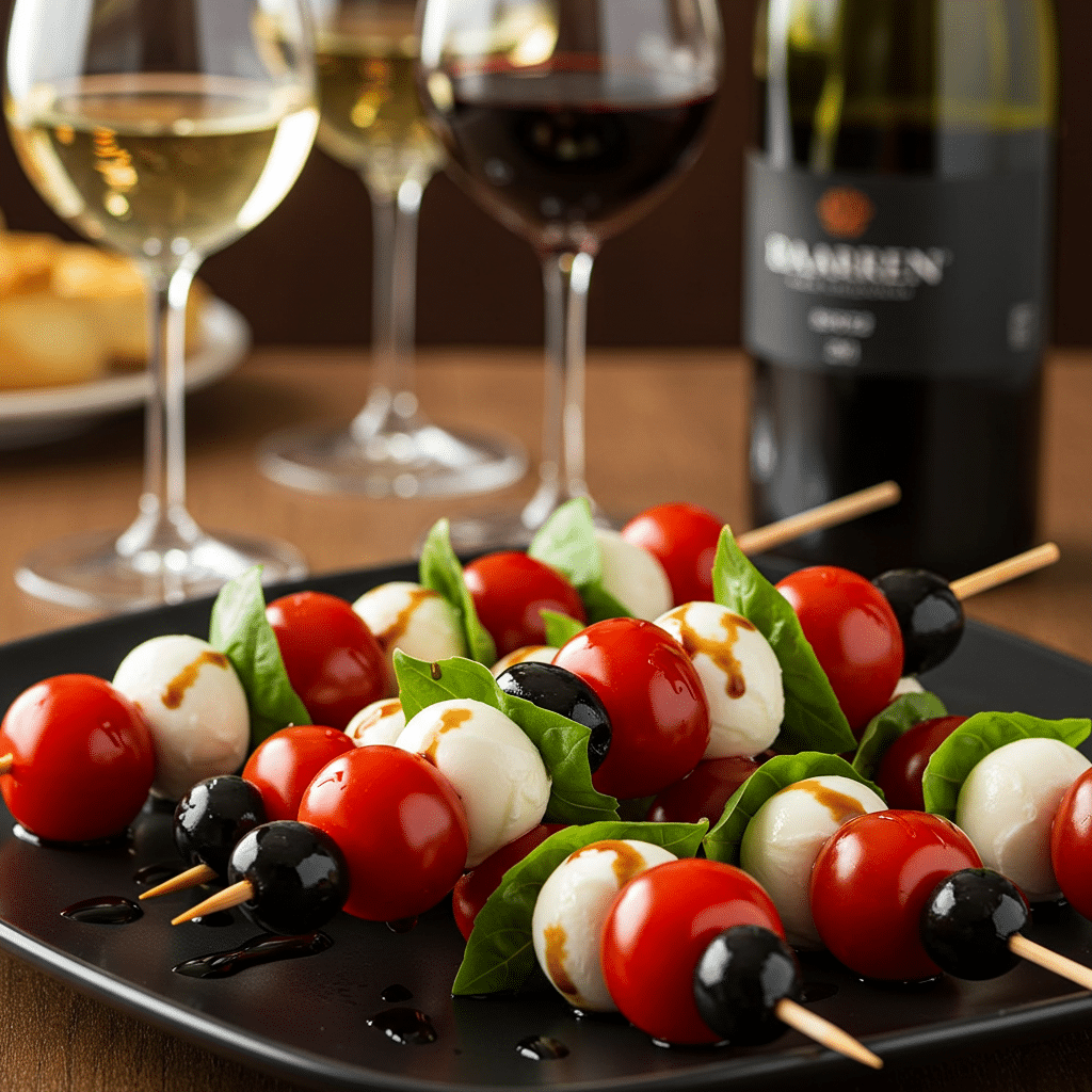 Mini Caprese Salad Skewers