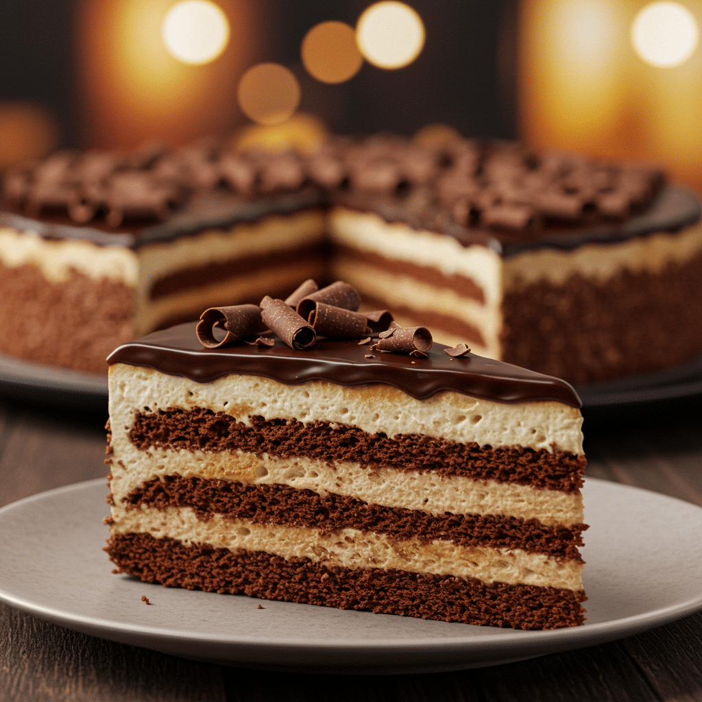 Layered Chocolate Coconut Cake