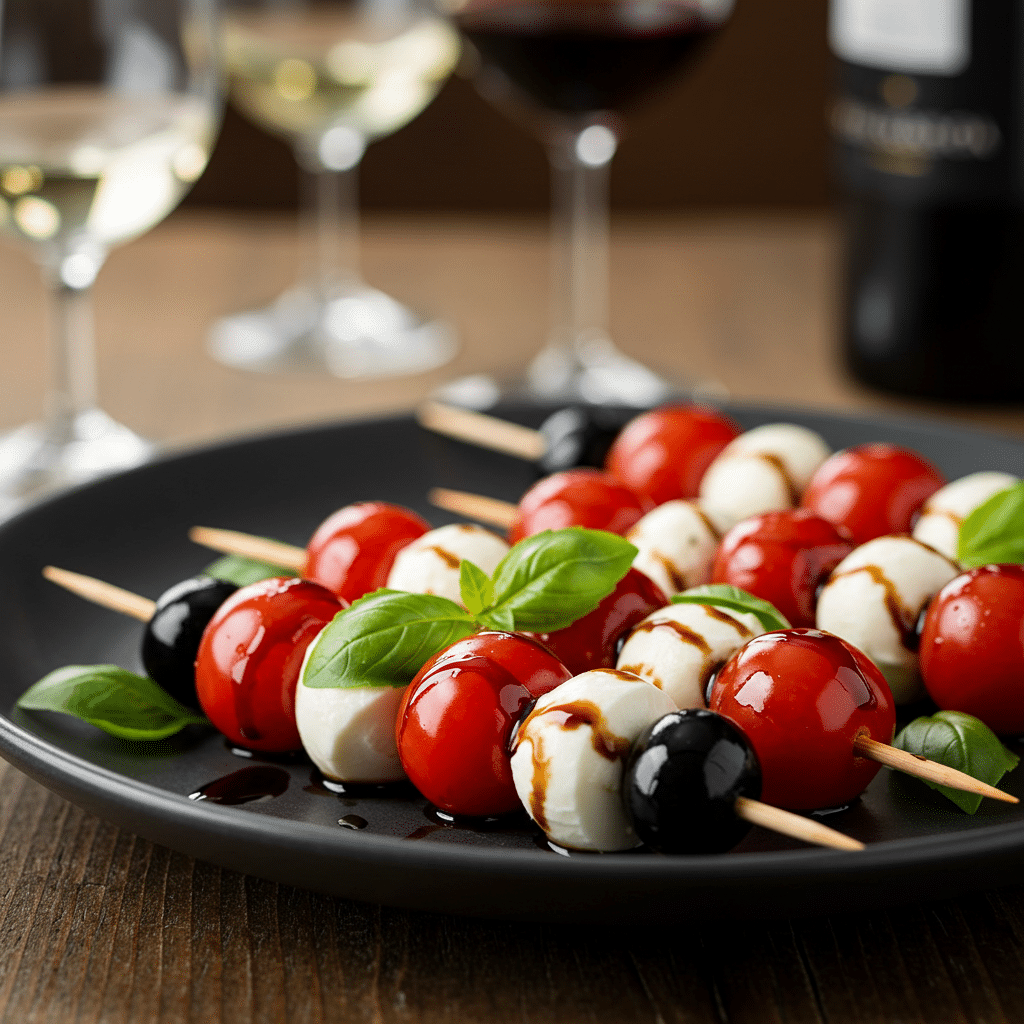 Mini Caprese Salad Skewers