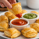 Puff Pastry Pesto Pizza Bites 3 Mini Puff Pastry Pesto Pizzas