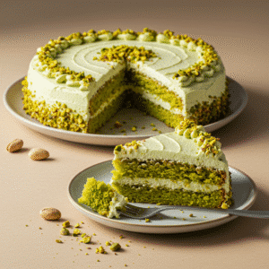Orange Pistachio Ricotta Cake