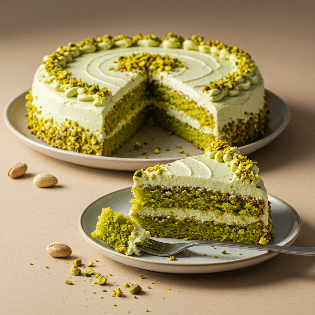 Orange Pistachio Ricotta Cake