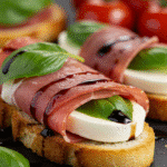 Prosciutto Wrapped Mozzarella Bites