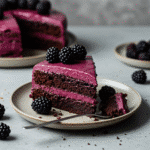 Velvety Blackberry Gothic Cake