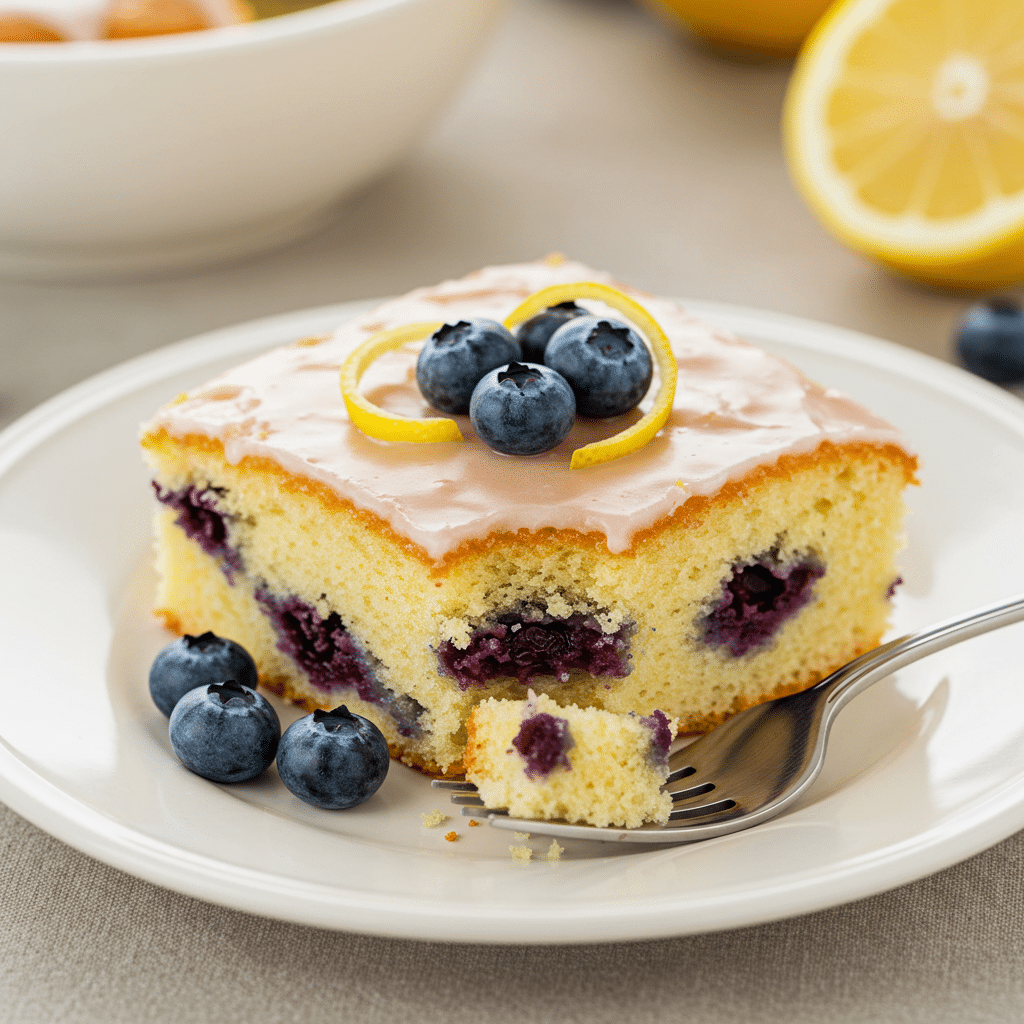 Zesty Lemon Blueberry Cake