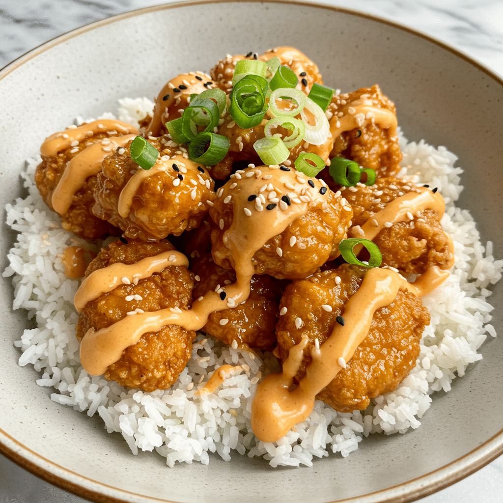 bang bang chicken rice bowl