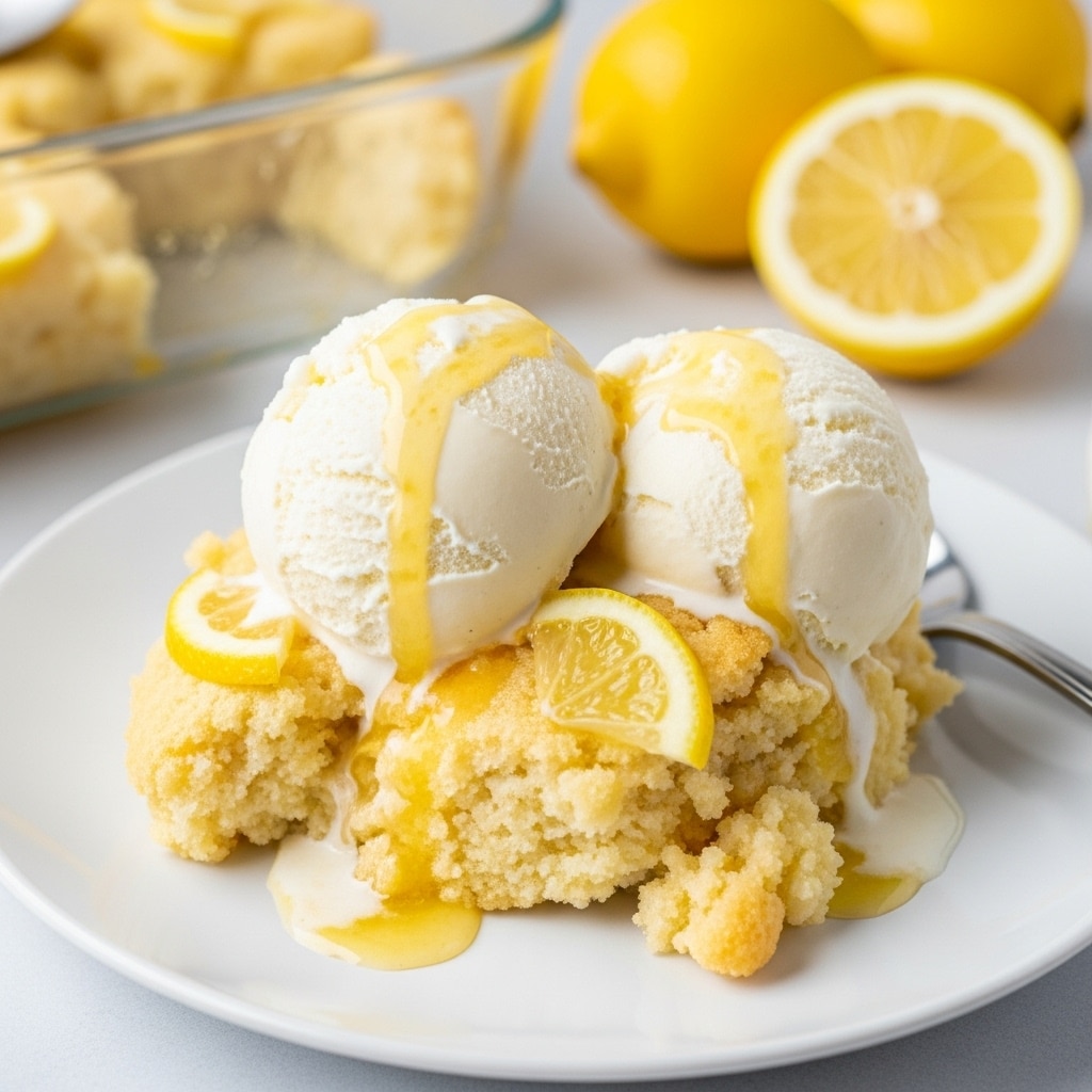 Best 4-Ingredient Lemon Cream Cheese Dump Cake