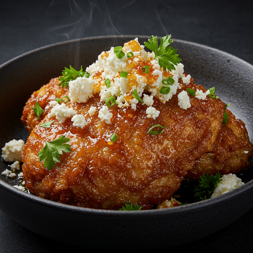 Feta Chicken with Hot Honey Drizzle