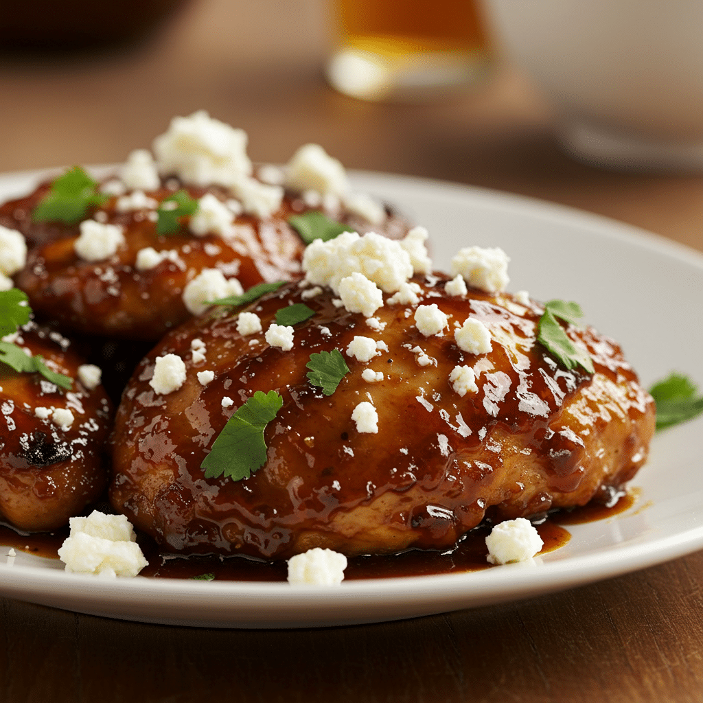 Sweet & spicy hot honey chicken with feta