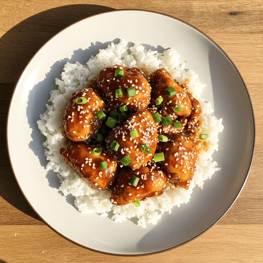 Sticky Chicken Rice Bowls
