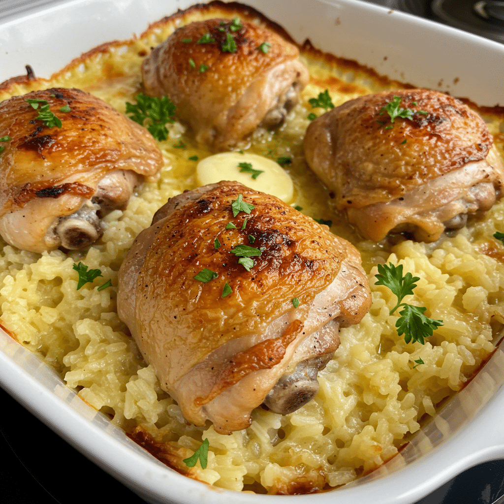 Oven-Baked Chicken and Rice