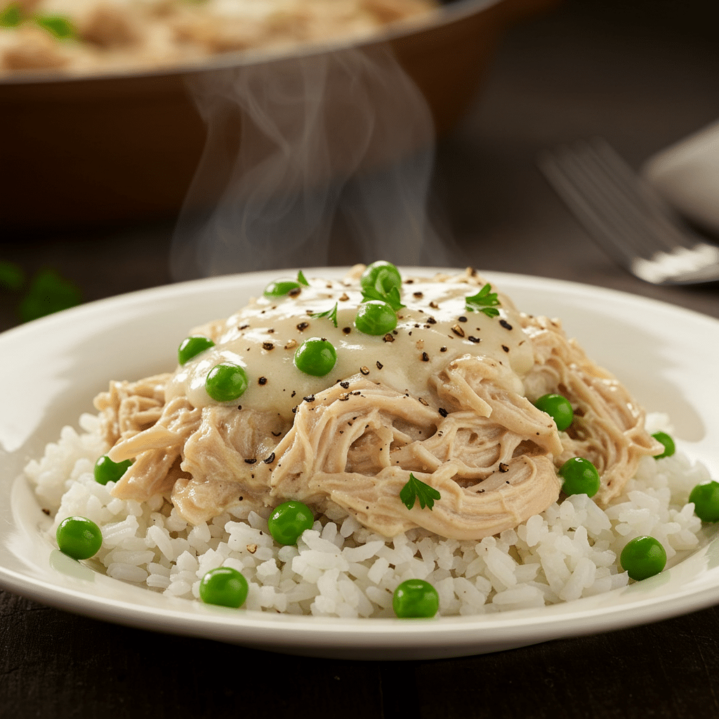 Mastering Comfort: 6 Ultimate One-Pot Chicken and Rice Recipes 3 Homestyle Creamed Chicken on Rice