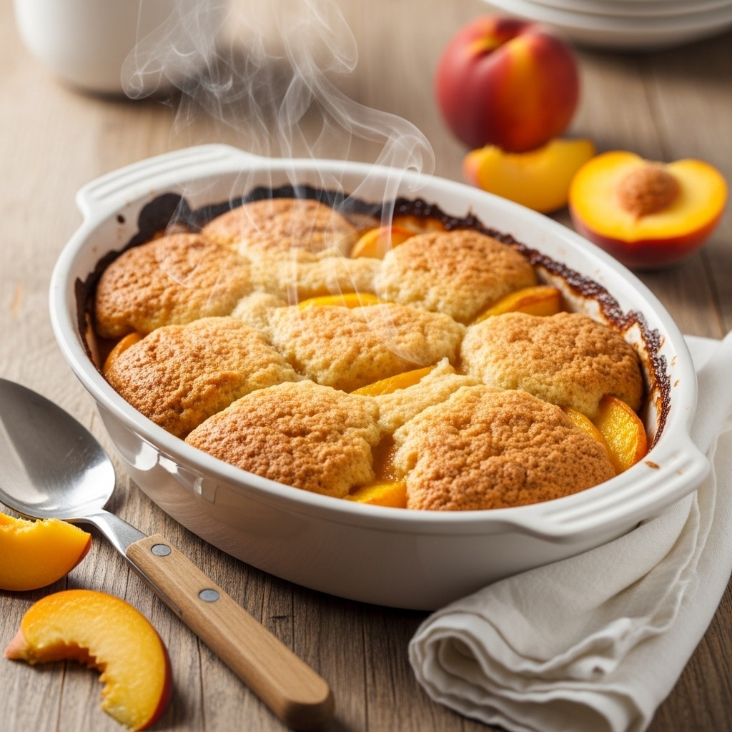 Best 3-Ingredient Peach Cobbler Dump Cake