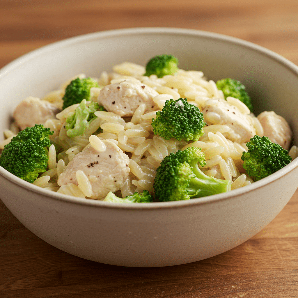 One-Pot Chicken Broccoli Orzo