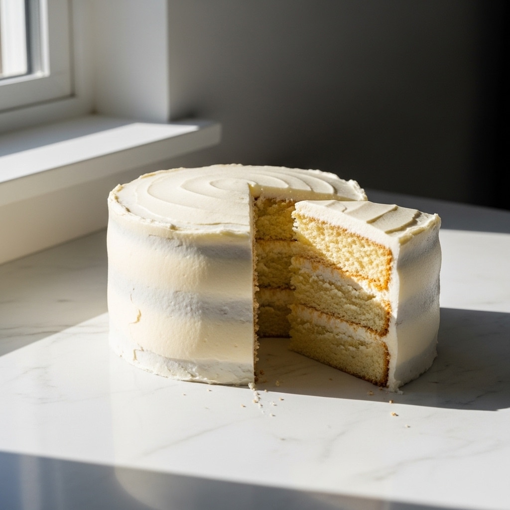Simple Vanilla Cake from Scratch