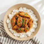 Soy Garlic Chicken & White Rice