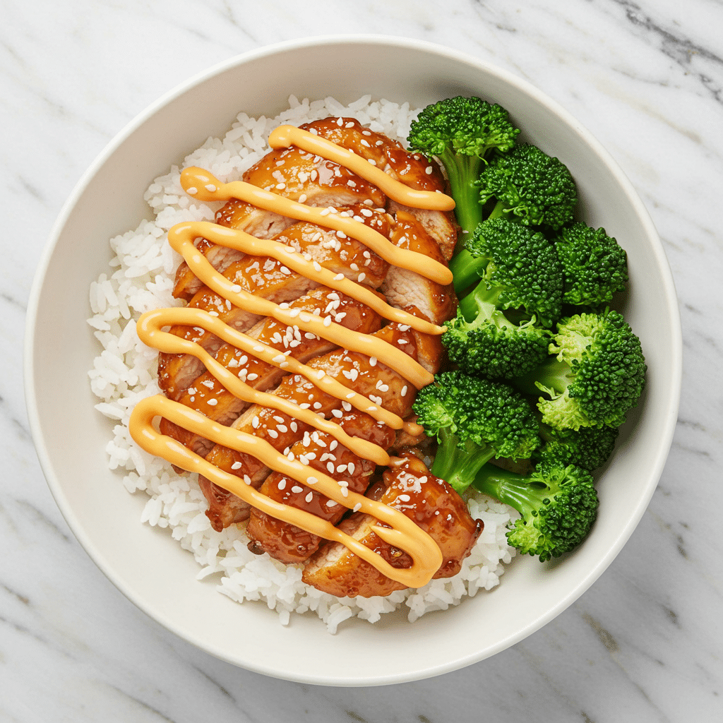 Sticky Chicken Rice Bowls