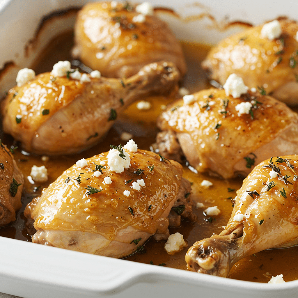 Sweet & Spicy Hot Honey Chicken with Feta